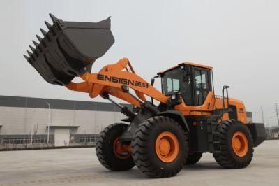 Chinese Brand Ensign 5 Ton Wheel Loader Yx655 with Mechanical Control