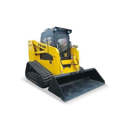 Ts100 Skid Skid Rubber Tracks Crawler-Type Ts100 Skid Steer Loader 100HP 1200kgs