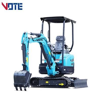 New Design Mini Excavator 1.8t Tracking Machine Hydraulic Mini Digger with Boom Swing Function Suitable for Engineering