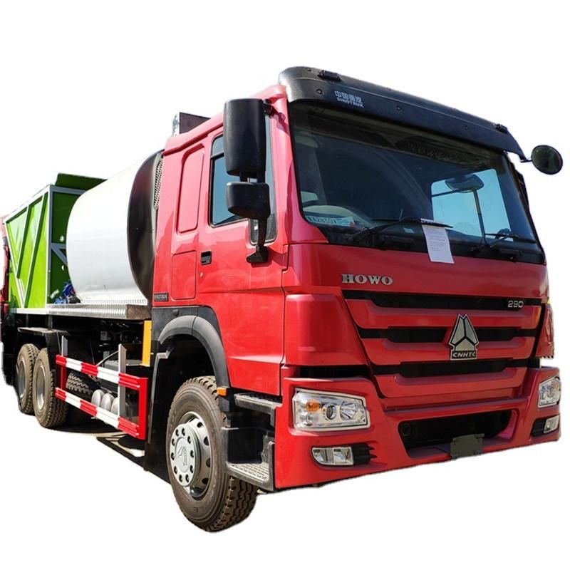 Road Construction 6X4 6X6 Spreader Truck Fiber Asphalt Chip Sealer