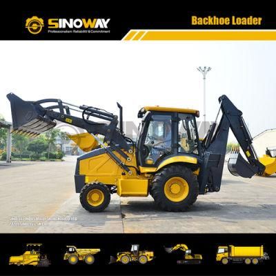 100HP Mini Loader 4X4 Backhoe Sinoway Front Loader Backhoe Price