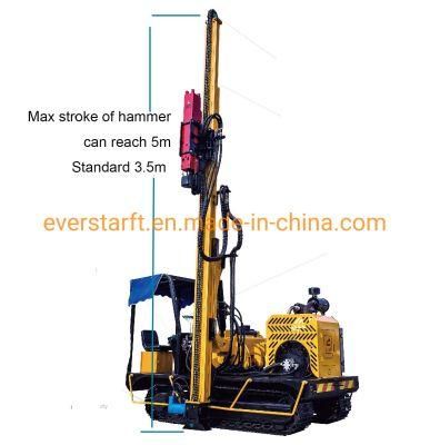 Solar Pile Driver Highway Guardrail Installation Used Pile Driver for Road Construction