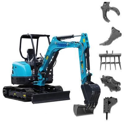 China Mini Digger Te35s for Farm with CE ISO with Factory Price, Mini Crawler Excavator