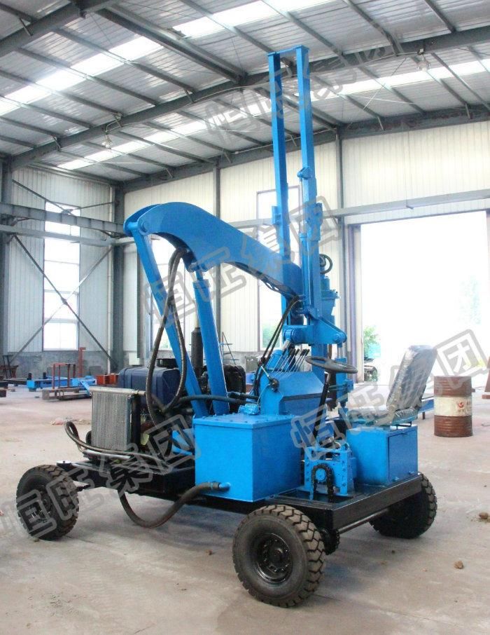 Highway Guardrail Post Diesel Engine Hydraulic Pile Driver