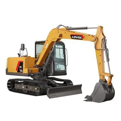 6.5ton 6200kg Hydraulic Digger Excavator with Imported Yanmar Engine
