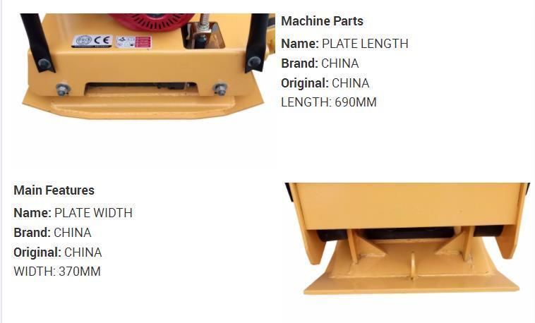 Wuxi 160kg Vibrating Asphalt Plate Compactor Factory