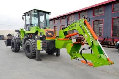 New Hydraulic - Mechanical Mini Tractor Front Loader Backhoe with CE ISO