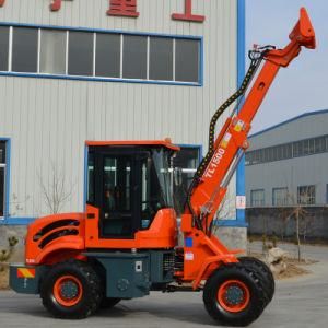 Multifunctional Telescopic Mini 4WD Tractor Front End Wheel Loader Tl1500 with Many Attachments