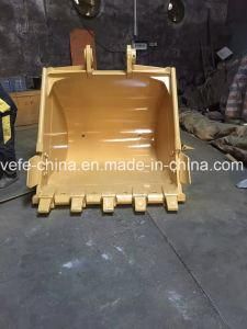 Excavator Standard Bucket, Heavy Duty Bucket with Teeth and Adapter