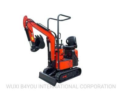 1000 Kg Rdt-10 1 Ton Household Hydraulic Minigraver Micro Digger Excavator 0.6ton 0.8ton 1ton 1.2 Ton