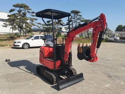 China Manufacturer Mini Small Digger CE EPA Euro 5 China Wholesale Compact Mini Excavators 1ton 1.2 Ton 1.8 T 2 T Prices with Bucket for Sale