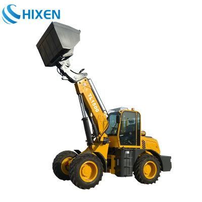 2020 Best Multifunctional Retractable Long Extended 6m Boom 4X4 Tl1500 Telescopic Wheel Front Handler Compact Loader for Sale