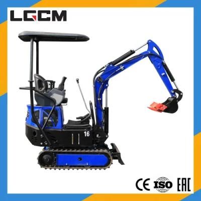 Lgcm 1.6ton Mini Excavator Hydraulic Crawler with CE Approved