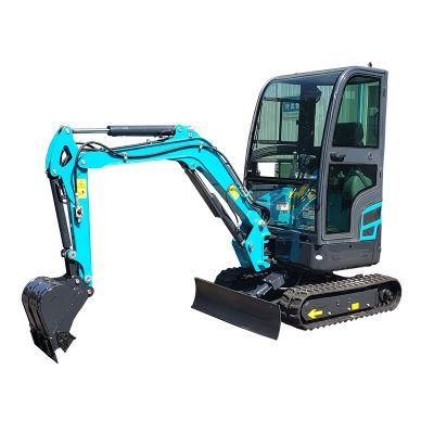 Hot Sale 1 Ton 2 Ton 1t 1.7t 2t Hydraulic Crawler Backhoe Escavator Mini Digger Micro Bagger Excavator Small Crawler Excavators