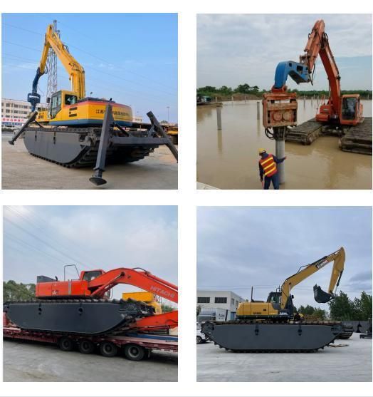 20tons Pontoon Undercarriage for Amphibious Excavator Digger Floating