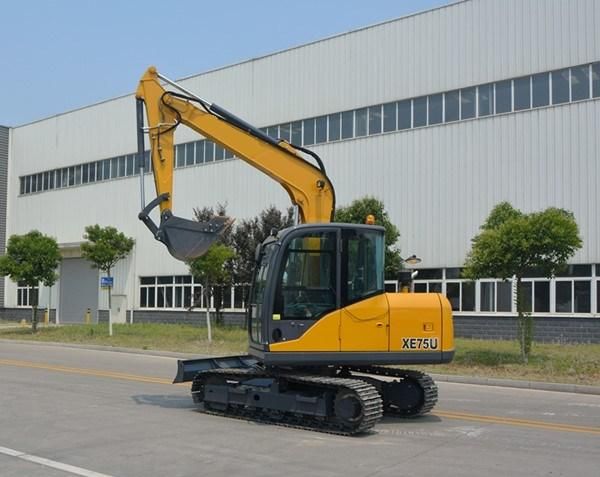 China Made Excavator Xe75u 7 Ton Small Hydraulic Excavator Price for Sale