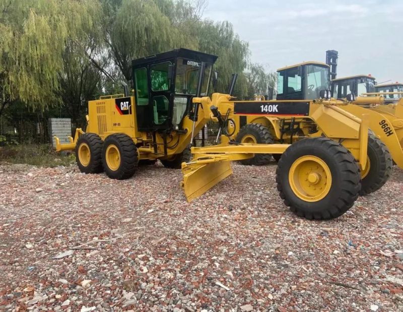 Used Road Work Good Condition Leveling Construction Machine Original Caterpillar Motor Grader 120msecondhand Cat 140h 140g 140K