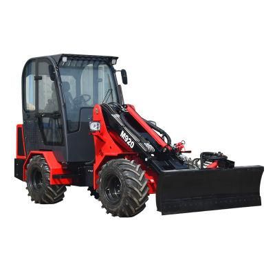 China Mini Loaders Small Telescopic Wheel Loader with Front Lawn Mower Attachments