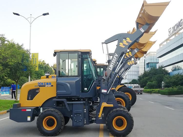 XCMG 1 Ton Mini Wheel Loader Lw156fv Articulated Wheel Front Loader for Sale