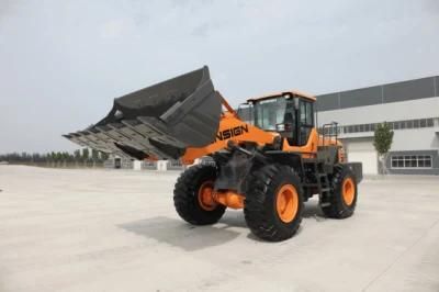 High Quality 5 Ton Front Wheel Loader Ensign Yx656 with Weichai Engine