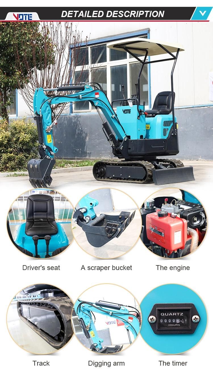 Mini Excavators for Sale 0.8 Ton Mini Excavator 1 Ton Small Digger Mini Excavator Hydraulic Price Wholesale