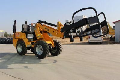High Quality New Designed CE Wheel Loader (HQ180) with Bale Fork
