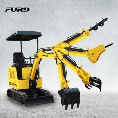 Construction 1tonne Mini Digger Mini Excavador Machine