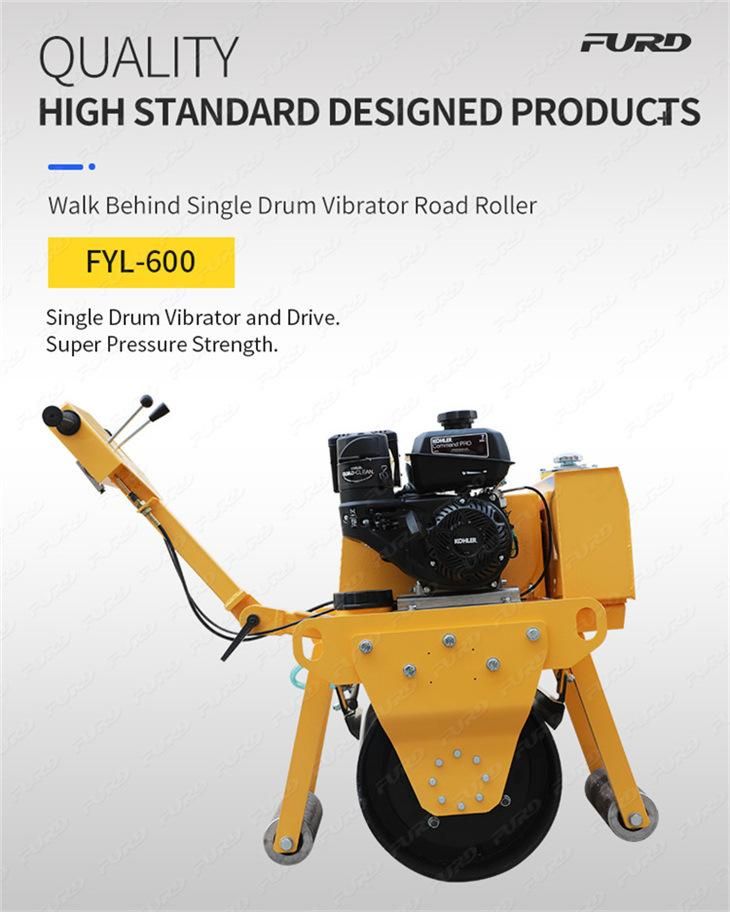 325kg/ 1.5 Ton One Wheel Hand Road Roller for Asphalt Compaction