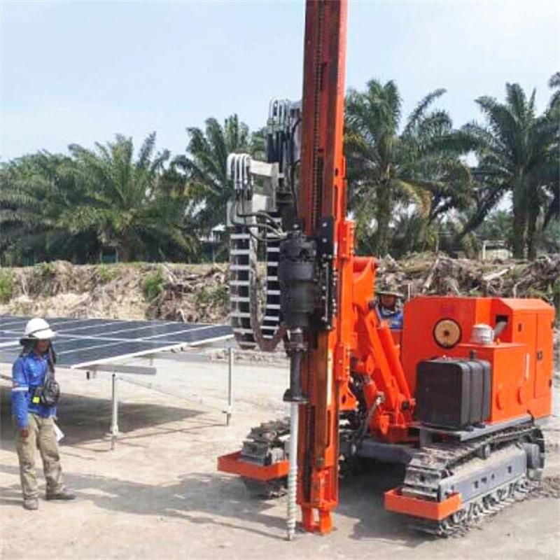 New Type Solar Crawler Hydraulic Photovoltaic Post Pile Driver