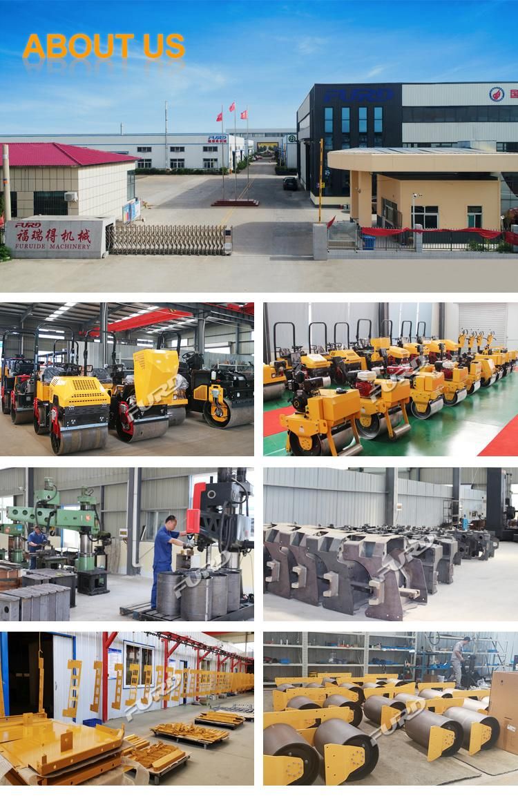 Manual Road Roller Double Drum Asphalt Roller Vibratory Roller for Sale Fyl-450