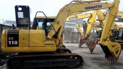 Used Good Quality Komatsu PC110 Excavators/80% New Used Excavators