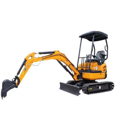 CE EPA Small Digger Machine 1.8 Ton Hydraulic Crawler Mini Excavator Boom Side Swing Crawler Telescopic