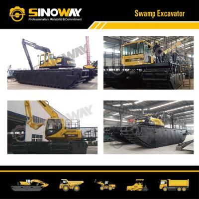 Floating Excavator Swamp Drilling Platform Amphibious Soft Terrain Backhoe