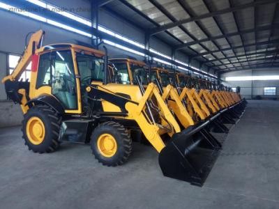 Mini Backhoe Loader 4X4 Compact Tractor with Loader and Backhoe for Sale