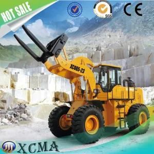 China Long Wheelbase Front End 23 Double Cylinder Ton Wheel Forklift Loader Factory