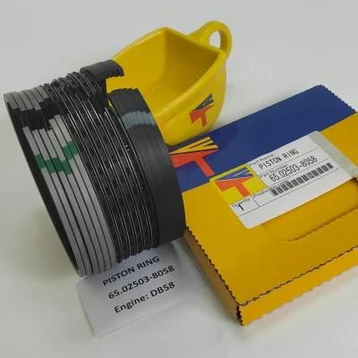 High Quality Diesel Engine Mechanical Parts Piston Ring 65.02503-8058 for Excavator Parts Dh220-7 Dh220-5 Engine Parst dB58 Generator Set