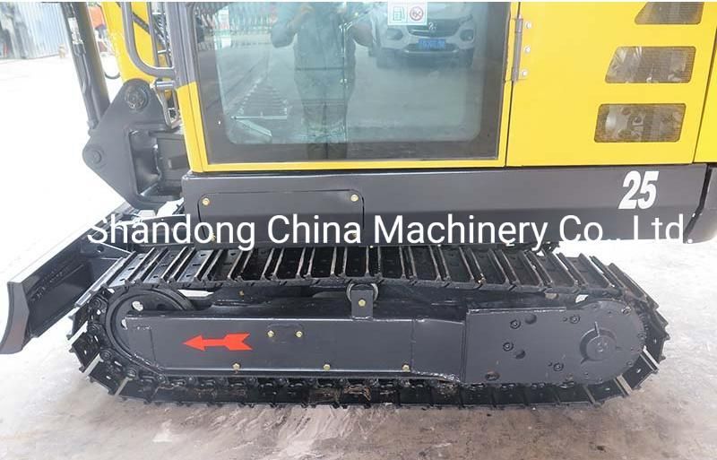 2.5 Ton Mini Digger/Crawler Excavators/Mini Excavator with Closed Heated Canopy and 3 Cylinder Engine