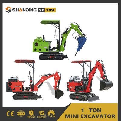 Cheap CE EPA China 1ton Mini Digger for Sale