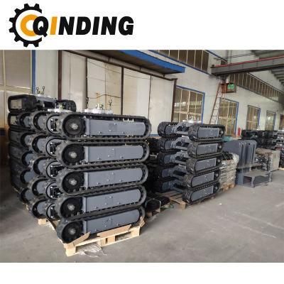 Qdrt-04t 4 Ton Rubber Track Undercarriage Chassis for Pipelayers, Harvesting, Cold Milling Machines 2146mm X 458.5mm X 300mm