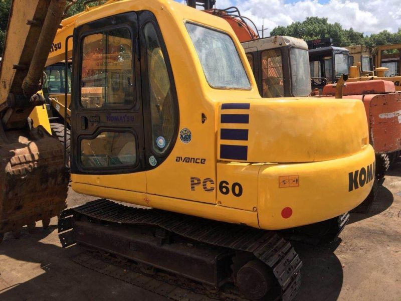 Nice Condition Japan Origin Used Komatsu PC60-7 6t Crawler Mini Excavator