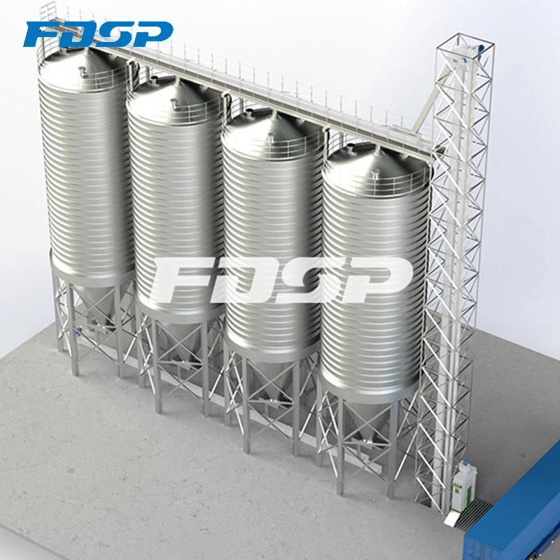 China Most Popular Grain Silo with Stainless Steel Body