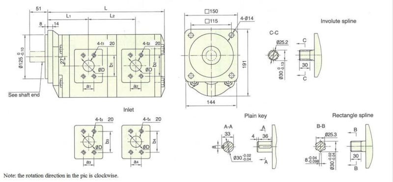 High Quality Hydraulic Gear Pump Complete Pump Cbg2