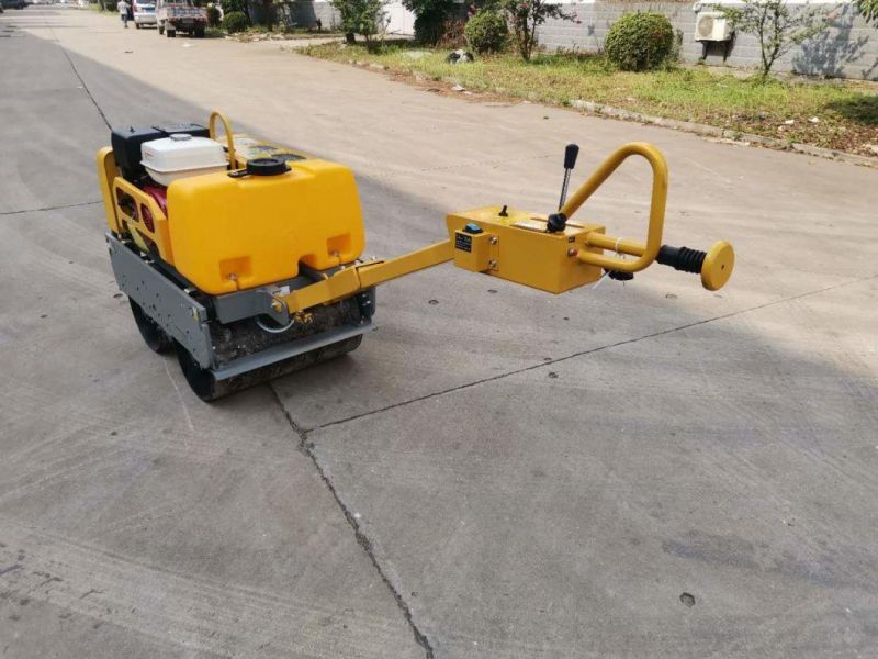 700kg Loncin Gasoline Power Double Steel Wheels Hydraulic Road Roller