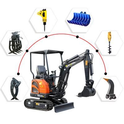 360 Degreesmall Digger Mini Diggers 0.6ton 0.8ton 1ton 1.8 Ton 4ton Mini Excavators Yanmar Hydraulic Crawler Mini Excavator for Sale