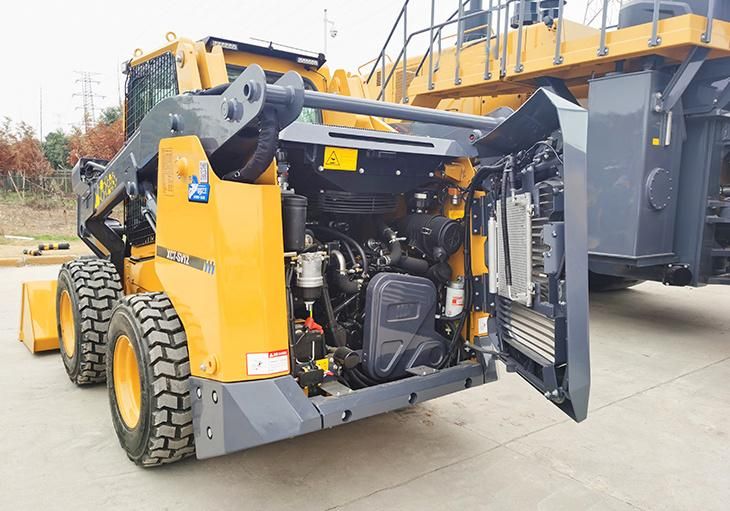 Xc740K Skid Steer Loader with 4 in 1 Bucket 0.45cbm Capacity Mini Skid Steer Loader
