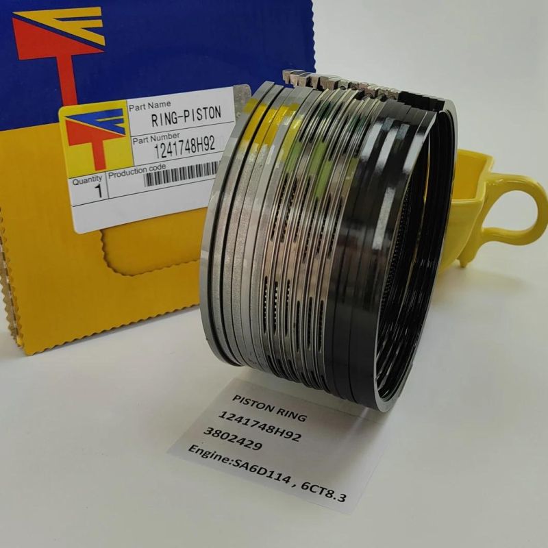 High Quality Diesel Engine Mechanical Parts Piston Ring 1241748h92 3802429 for Excavator PC300-7 PC360-7 Wheel Loaders Wa380-3 Engine S6d114 6CT8.3