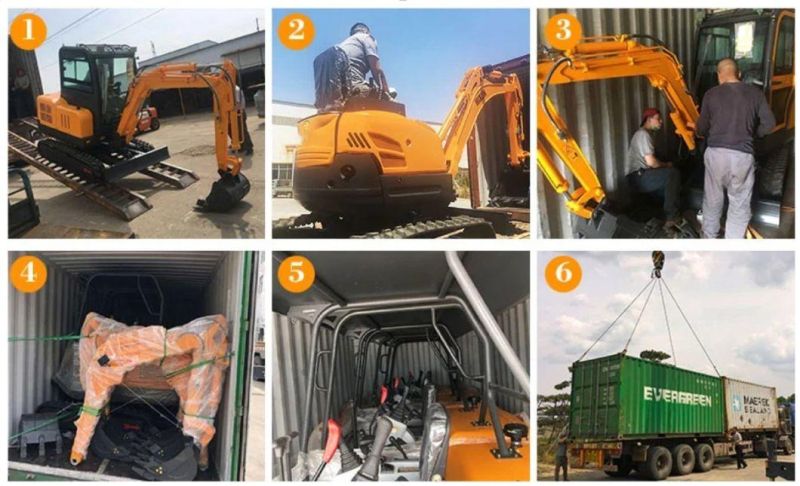 Chinese Factory Price Lugong Brand Lh20d Farm Backhoe Bucket Construction Equipment Small Digger Mini Excavator with Rubber Track Long Time Life