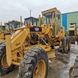 Used Original Caterpillar 140h Motor Grader with Ripper Construction Equipment for Sale (cat 14G, 140g, 140h, 140K grader)