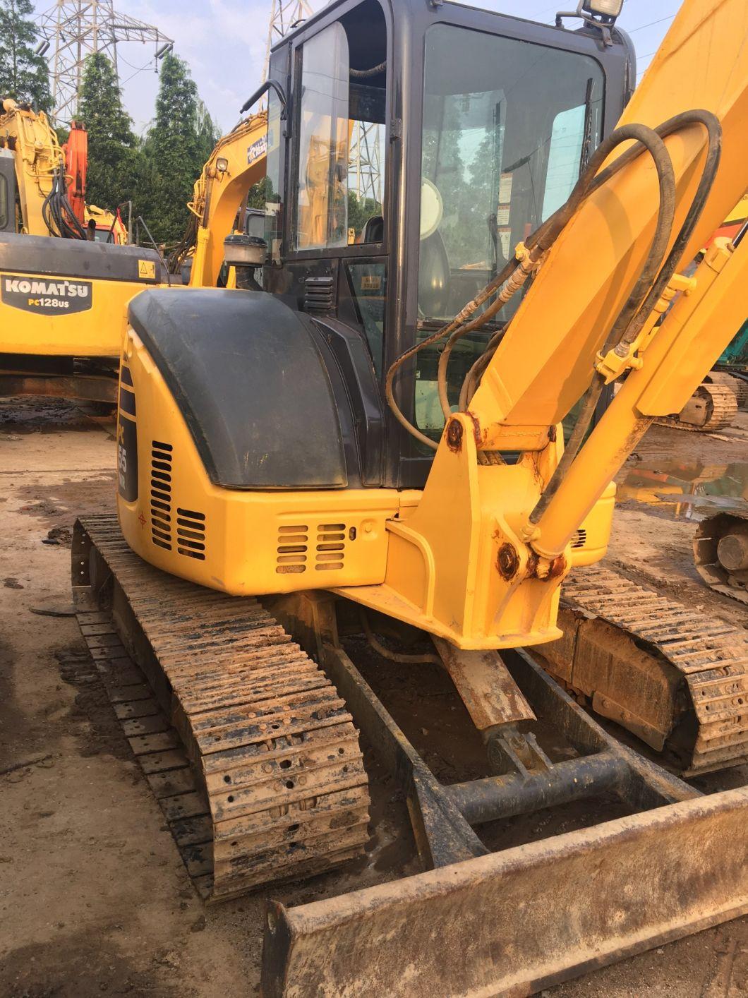 Second Hand 5t Mini Small Digger Komatsu PC55mr Mini Crawler Excavator