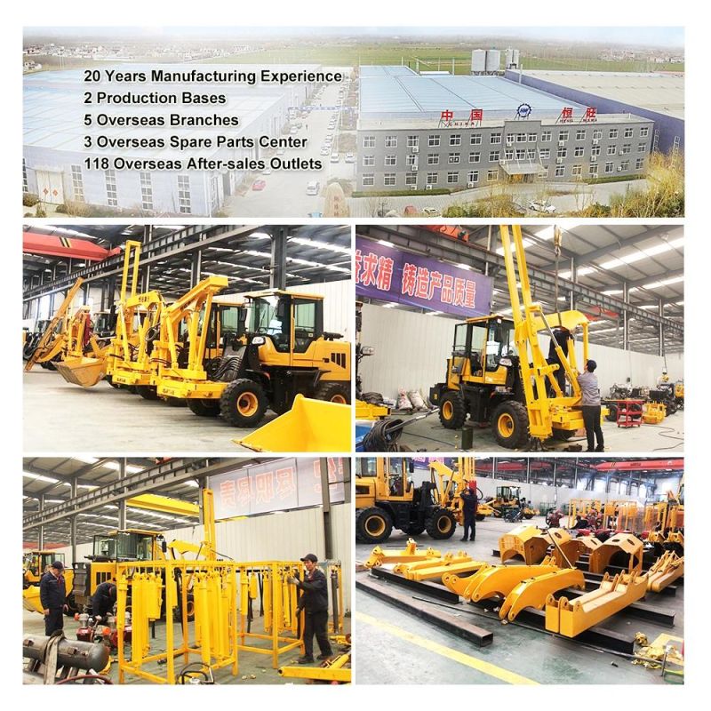 Integrating Driving, Pulling and Drilling Effect Drill Depth 1650mm Drilling Rig Hydraulic Post Installation Highway Guardrail Wheeled Pile Driver